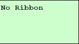 no ribbon